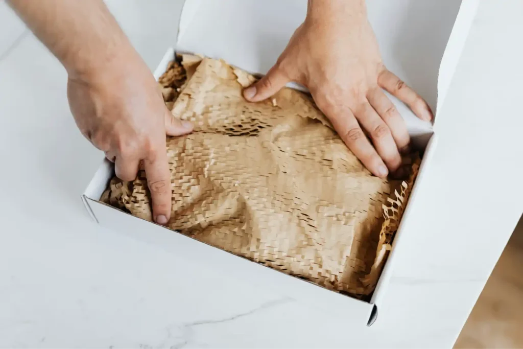Photo d'un emballage carton éco-conçu